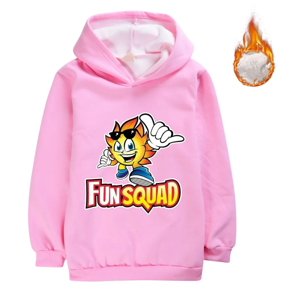 Fun Squad Game felpa con cappuccio ragazzi/ragazze Pullover felpe con cappuccio manica lunga felpe invernali calde Sudaderas Hombre bambini Sweetshirt