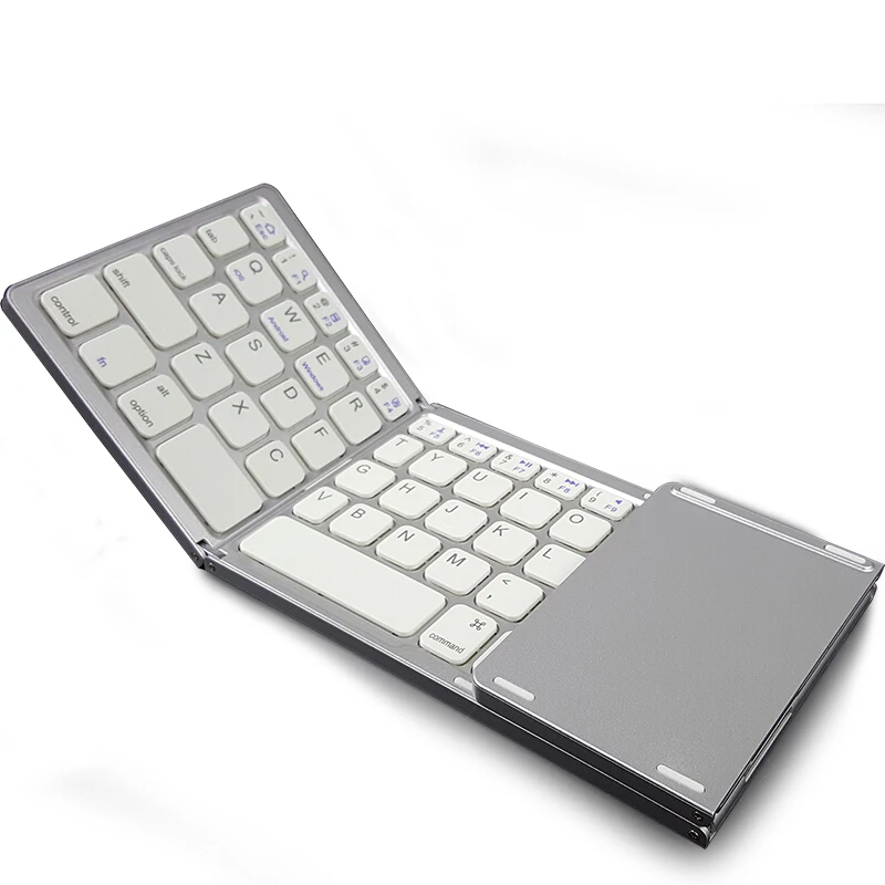 Imagem -02 - Huwei Espanha Hebraico Coreano Rússia Teclado Dobrável sem Fio com Touchpad para Asus lg hp Cubo Dell Oppo Redmi Pad Tablet Telefone