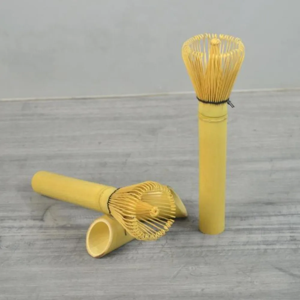 25pcs Green Tea Matcha Whisk Long-handle Bamboo Chasen Whisk Matcha Tea Powder Professional Tea Ceremony Bamboo Brush