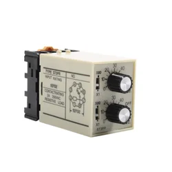 ST3PR electrical time relay Electronic Counter relays digital timer relay with socket base AC 36V 110V 380V 24V 12V