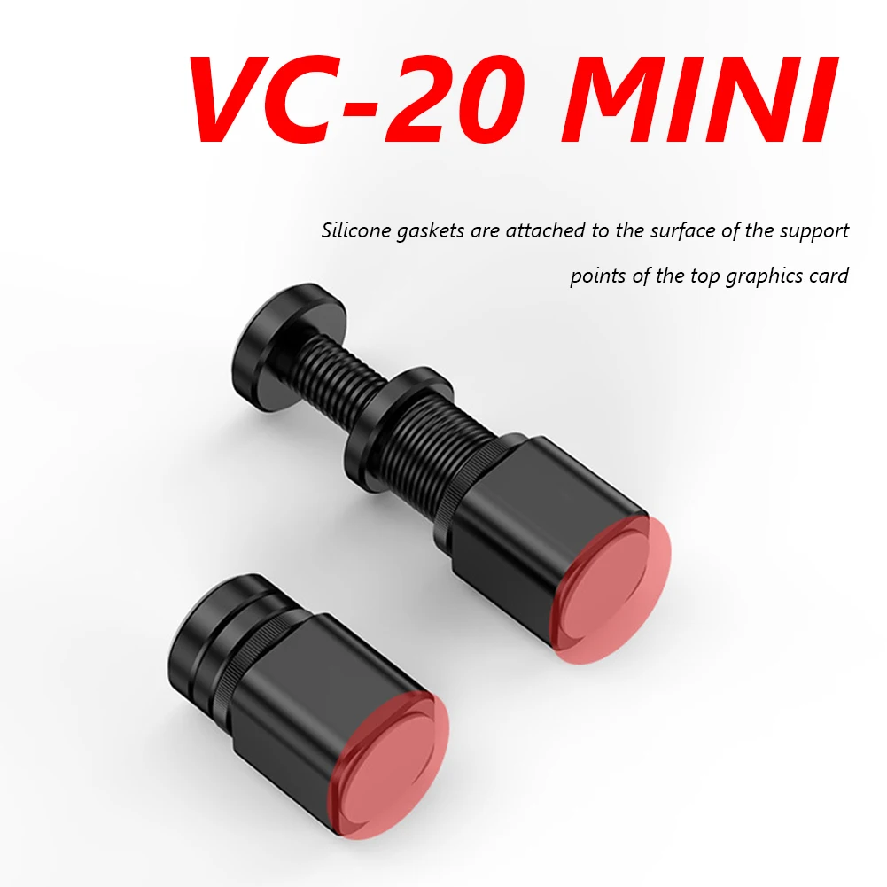 Винтовой кронштейн, подставка для видеокарты, охлаждающая опорная рамка, телескопический вращающийся кронштейн для видеокарты из алюминие...