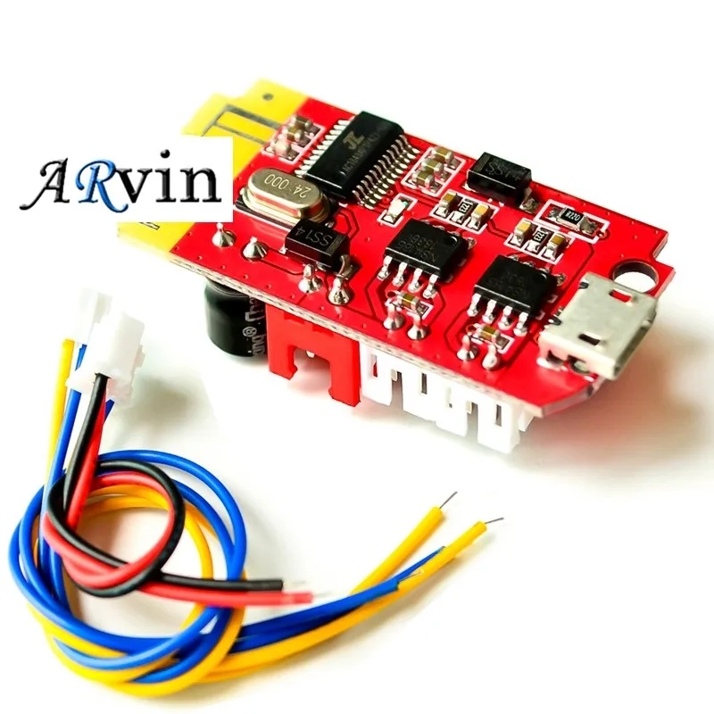 CT14 Micro 4.2 Stereo Bluetooth Power Amplifier Board Module 5VF 5W+5W Mini with Charging Port for Refitting Idle Sound Box