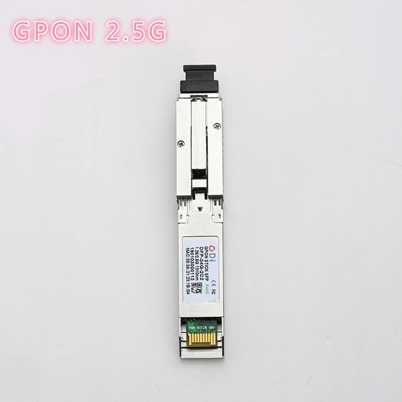 E/GXPON SFP ONU 스틱 (MAC SC 커넥터 포함) (1.244Gbps/2.55G)802.3ah 1490/1330nm pon 모듈 DDM 1.25/2.5G XPON/EPON/GPON