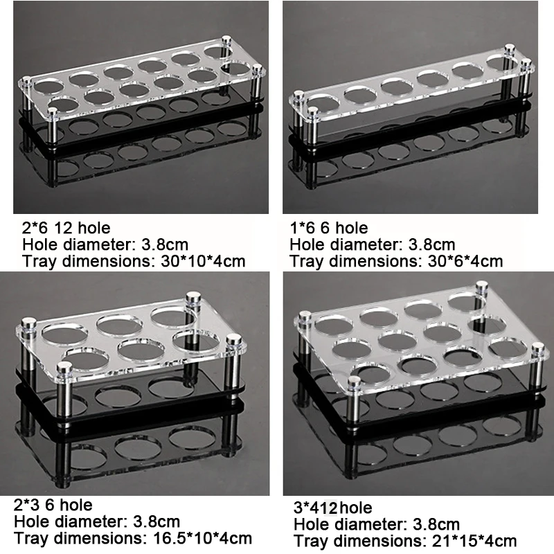 Acrylic Shot Glasses Server Holder Shot Glasses Liquor Tray for Barware,  Party, Bar, Whisky Brandy Vodka and Tequila Shot Set