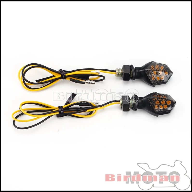 Clignotant LED pour motos, 8mm, 12 SMD, étanche, pour Kawasaki, Yamaha, Hyosung, Aprilia, Honda, 2 pièces