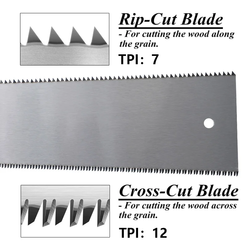 Sega a mano in stile giapponese SK5 acciaio 320mm Ryoba a doppia faccia lama per sega per legno tenone bambù plastica taglio utensili per la