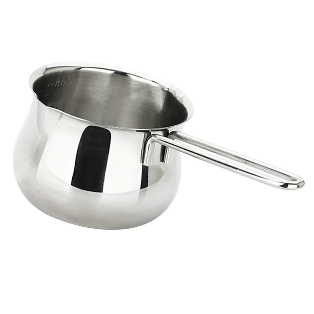 Small Stainless Steel Milk Cooking Sauce Pan Pot Induction Cooker Safe