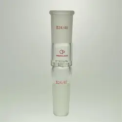 Laboratory  Glass Distillation  Adapter 24/40 Joints,with the Pore plate in the middle