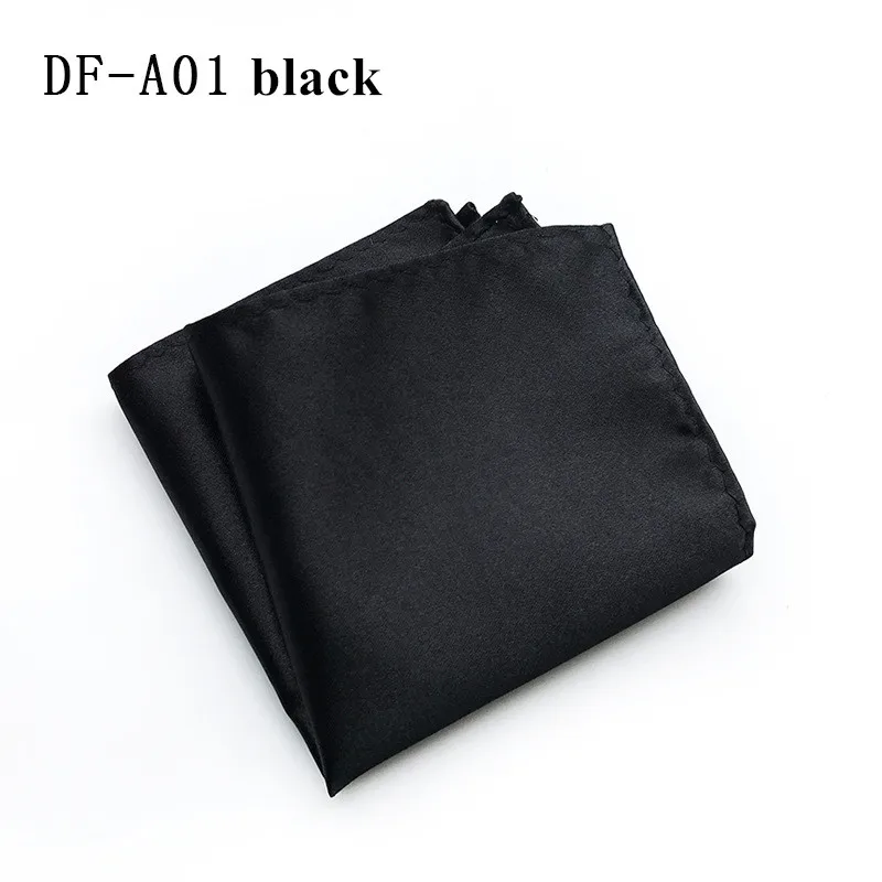 Explosion Plain Silk Polyester Pocket Towel Business Suit Dress Square Scarf Solid Color Men\'s Square Towel Handkerchief