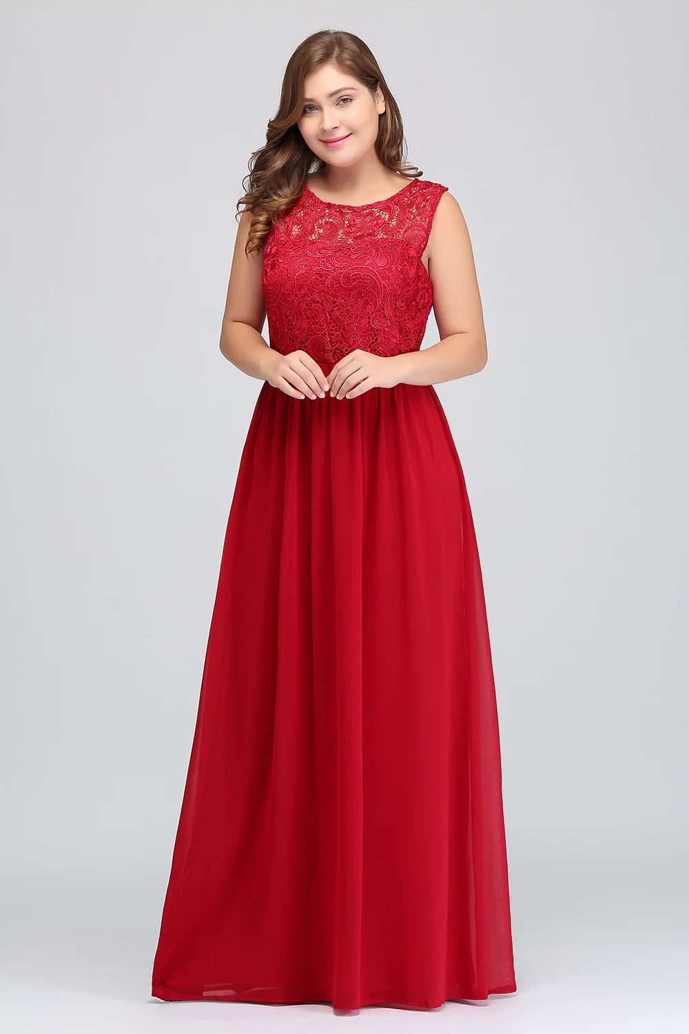 Plus Size Gift Voor Bruidsmeisje Jurken Vrouwen Lange Mouwloze Prom Robe De Soiree A-lijn Backless