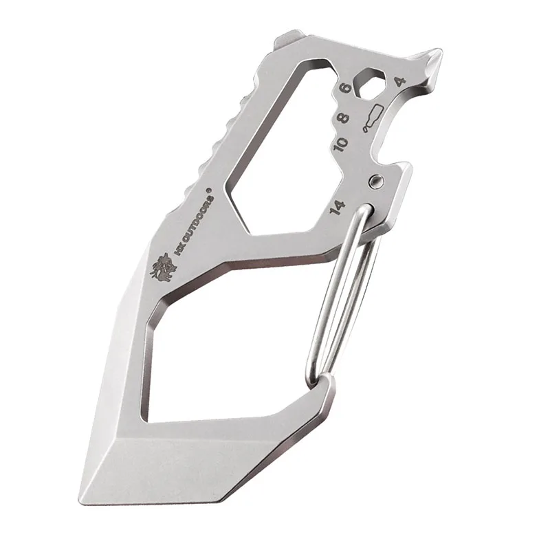 Multifunction EDC Keychain Hurry up Corkscrew wrench screwdriver Unboxing blade Outdoor carry Emergency Tools
