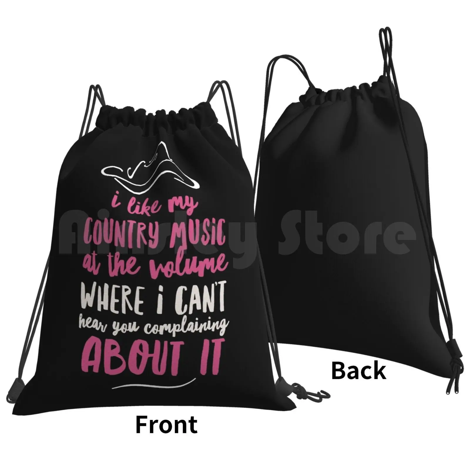 Divertente camicia di musica country per donne o uomini-Amanti della musica di campo Idea regalo-Presente di musica di campo Zaino da escursionismo all'aperto