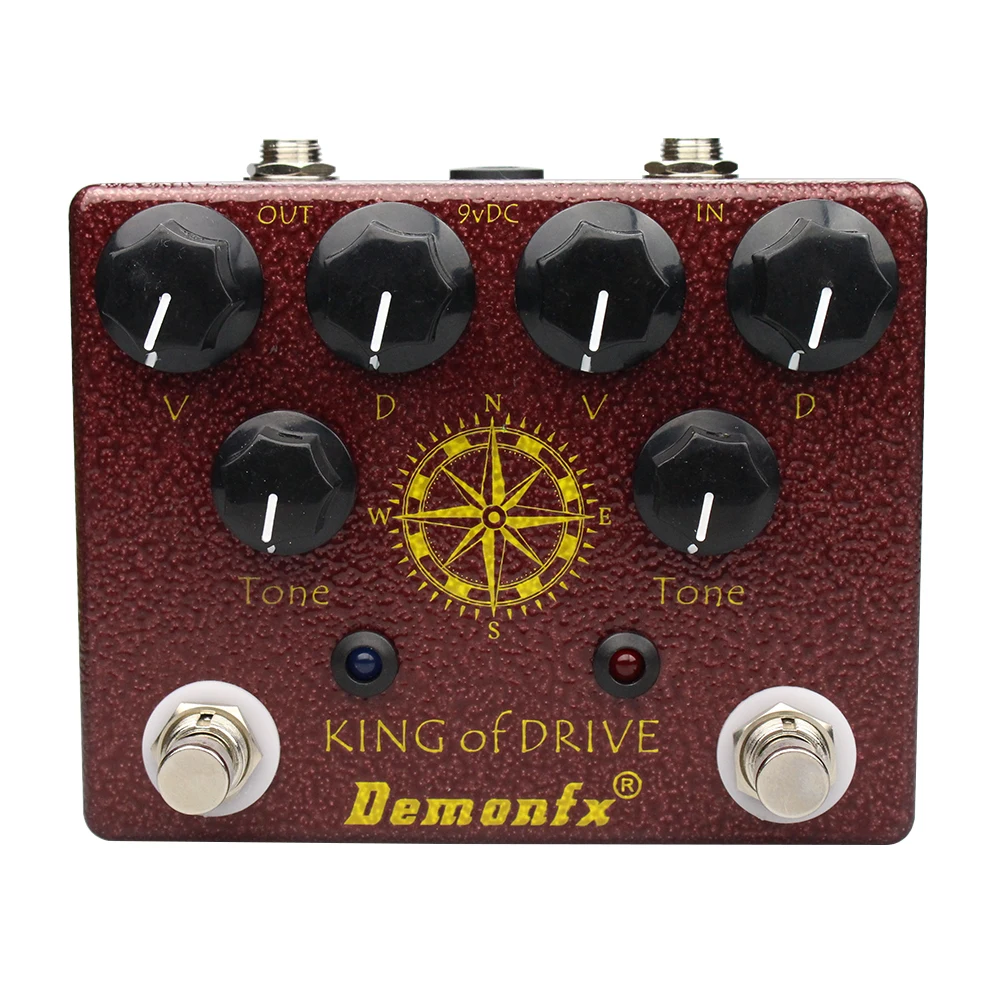 NEW Demonfx King Of Drive Electric Guitar Effects Clone  King of Tone Overdrive Single GOD Reissue