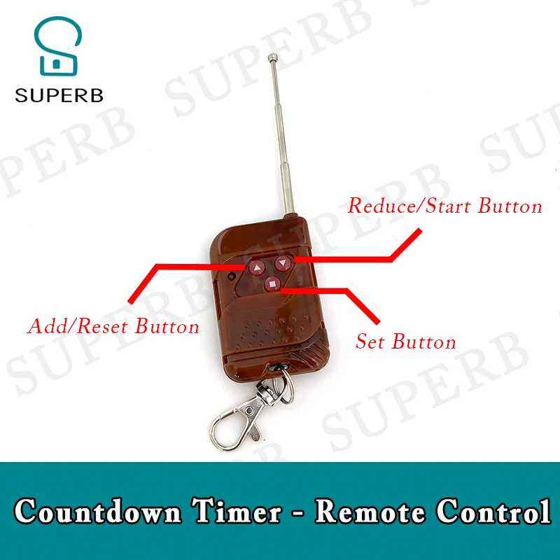 Wireless Countdown timer Room escape game props four digital display users can set time real life Takagism game countdown timer