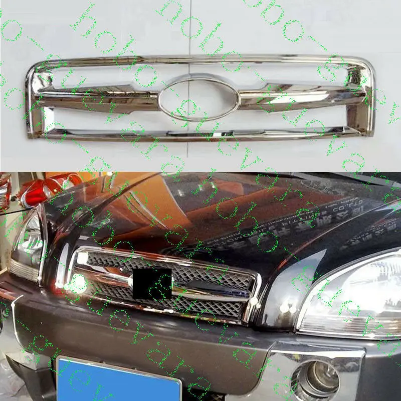 For Hyundai Tucson 2005 2006 2007 2008 2009 High quality Front Upper Grill Decorator Grille Cover Frame 1pcs