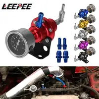 Regulador de presión de combustible ajustable para coche, accesorios de reacondicionamiento de vehículo, supercargador de combustible Universal de aluminio con Kit de manómetro