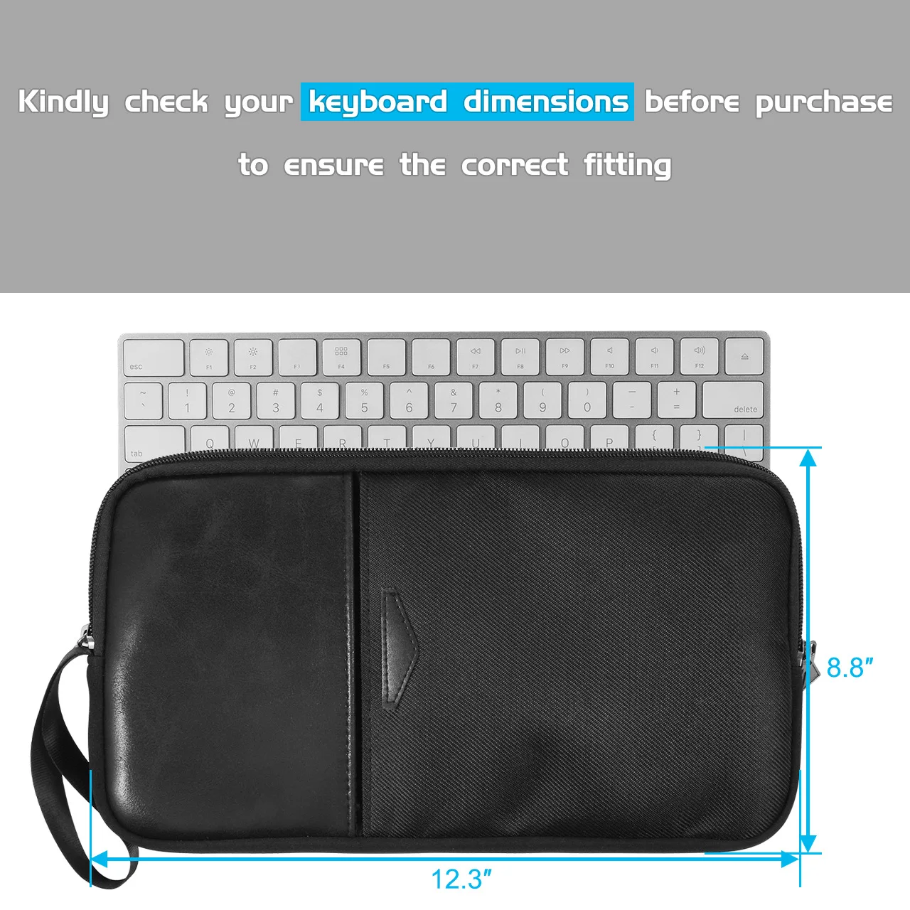 Keyboard Travel Bag Mouse  Carrying Case  12.3'' x  8.8'' Storage Protect Portable Dust-proof for Apple IMAC A1314 A1644