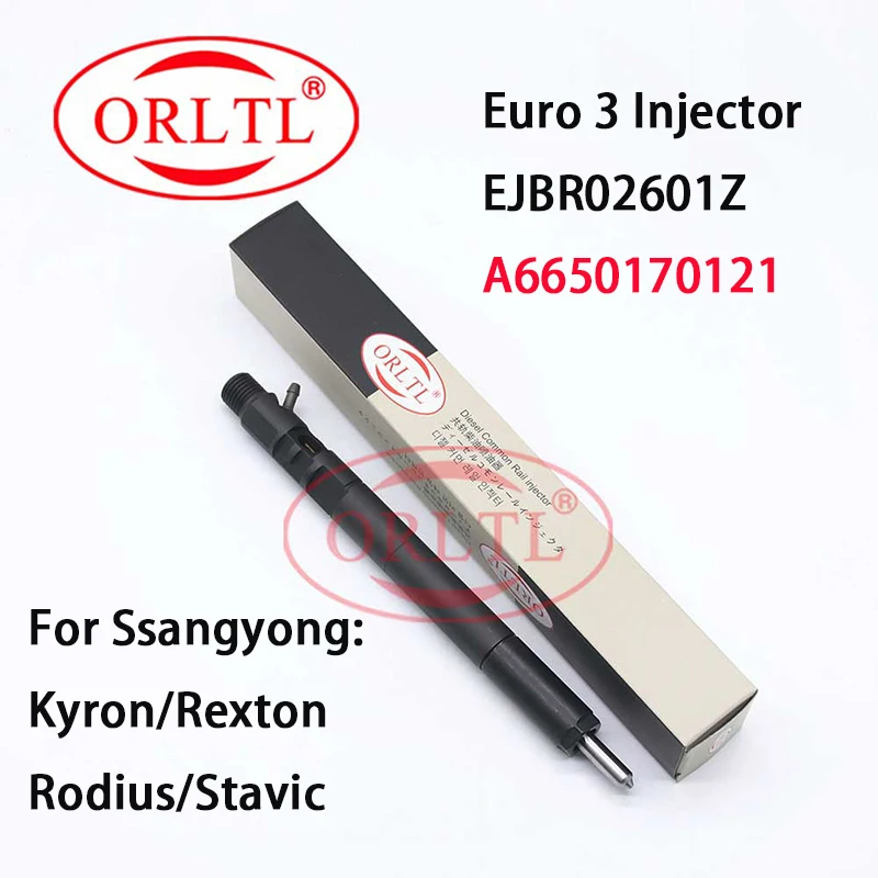 

ORLTL EJBR02601Z Common Rail Injector A6650170121 For Delphi Ssangyong Rexton / Kyron / Rodius / Stavic Euro 3 Nozzle ejbr02601z