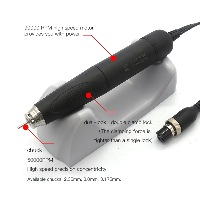 Sprzęt dentystyczny Narzędzie dentystyczne Wysokobrotowa polerka do paznokci Master do polerowania jadeitu, biżuterii i zębów FN333 90000PRM