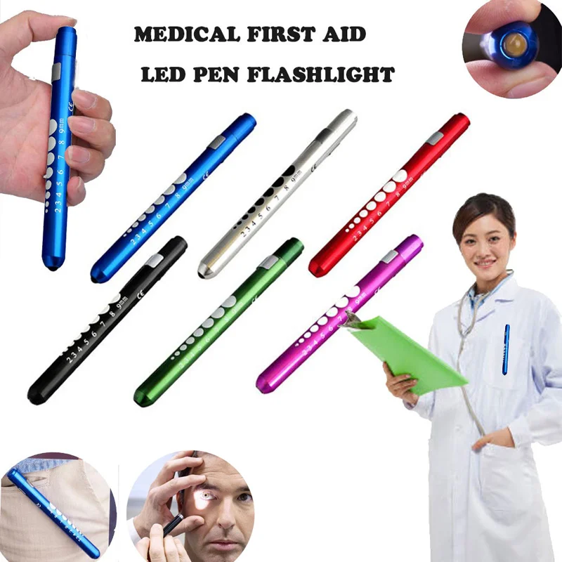 Dental Decoration Portable LED Flashlight Work Light Pen Light Torch Lamp Doctor Nurse Diagnosis Dentist Gift