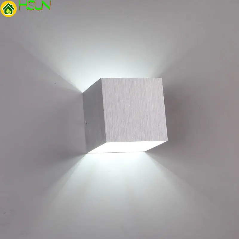 

Square Lamp Led3w Indoor Wall Wall Lamp Corridor Wall Lamp Aisle Square Hotel Originality Concise Aluminum Wall Lamp