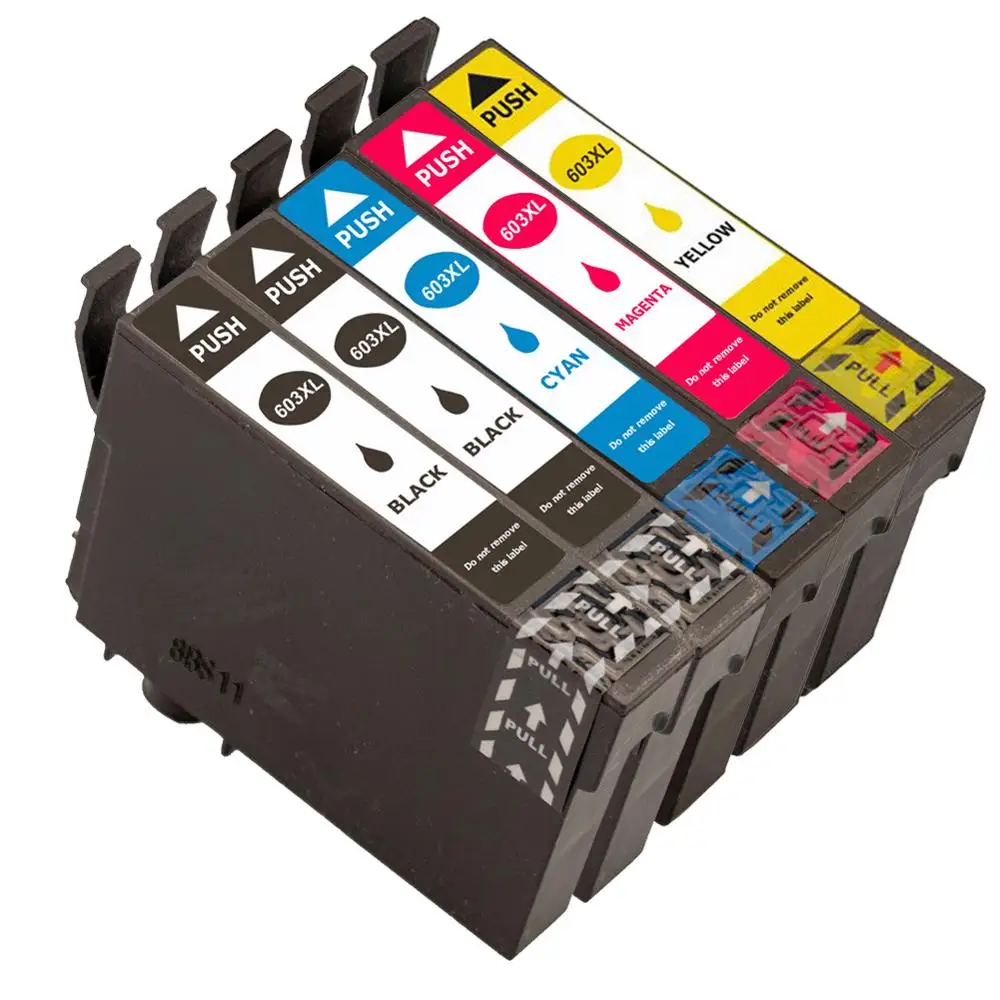 

5pk 603XL compatible with Expression Home XP-3100 XP-4100 XP-2100 XP-2105 XP-3105 XP-4105 Printer t603xl ink cartridges