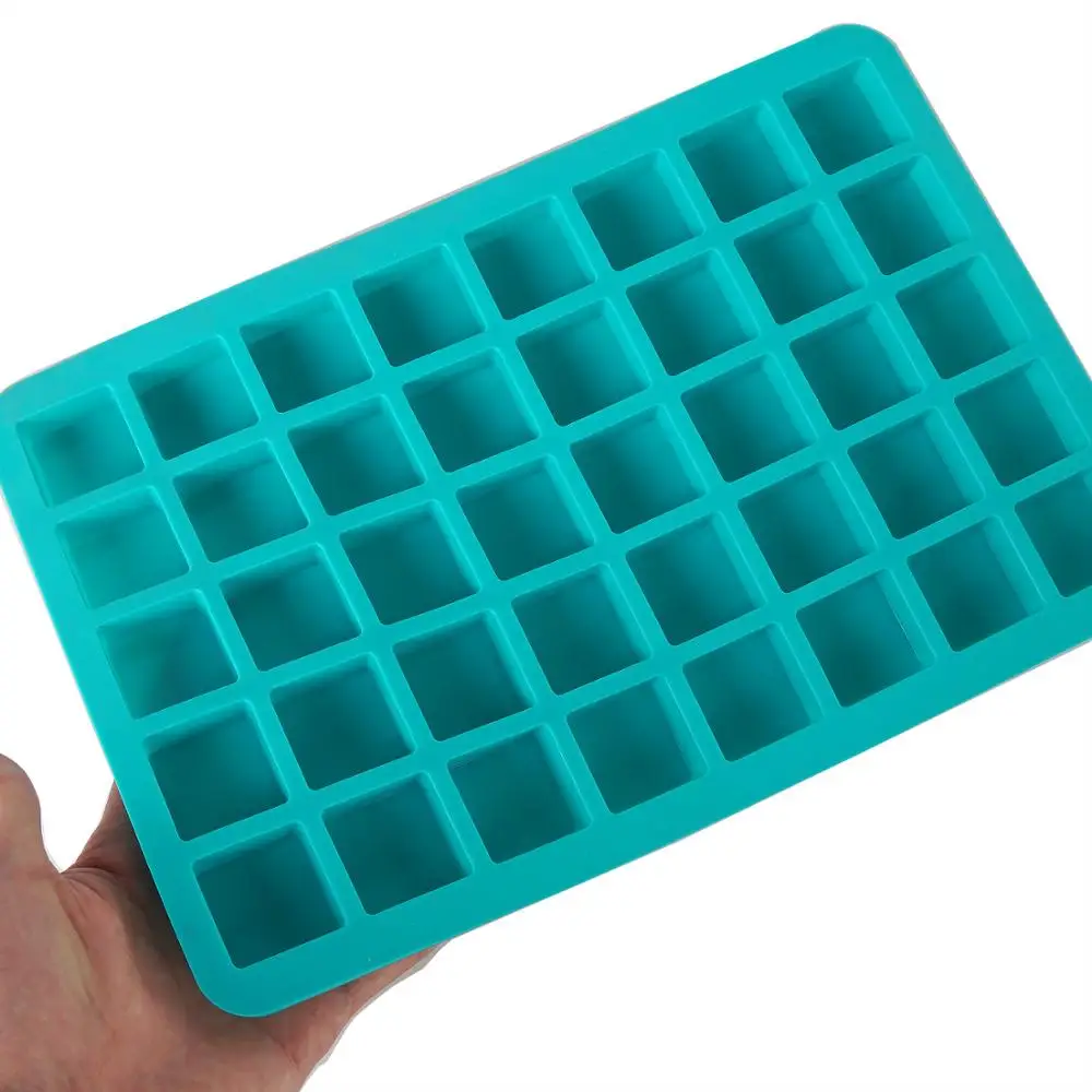 40 Cavity Mini Cube Silicone Mold Chocolate Ice Candy Butter Jello Baby Puppy Food Soap Making Homemade Mould Tray 10345750