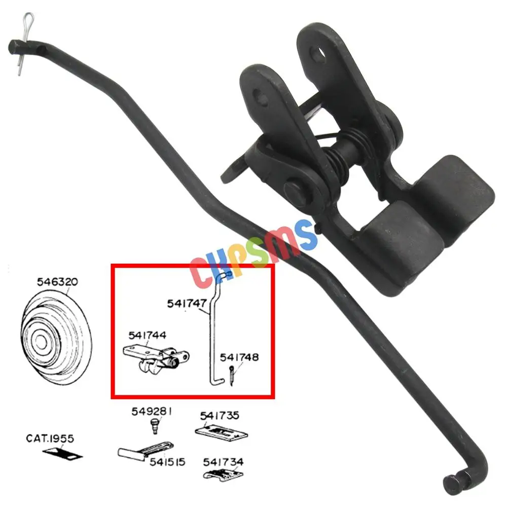 Bight Amplitude Slide Block Crank Knee Operating&Connection&PIN for Singer 20U #541744+541747+541748