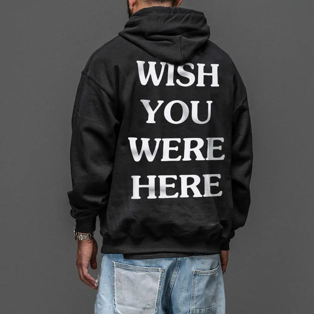 Cactus Jack ASTROWORLD Hoodies Man The Embroidery Letter Print Swag WISH YOU WERE HERE Hoodie Plus US Size S-XXL