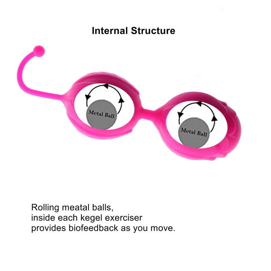 100% Silicone Kegel Balls Smart Love For Vaginal Tight Exercise Machine Vibrators, Ben Wa Balls Of Sex Toys For Women Vagina