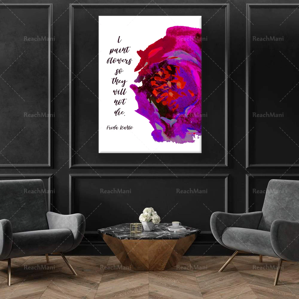 Quote: I paint flowers so they will not die. Famous Female Artist Art Printable | Gift for Painters | Creative Inspiration