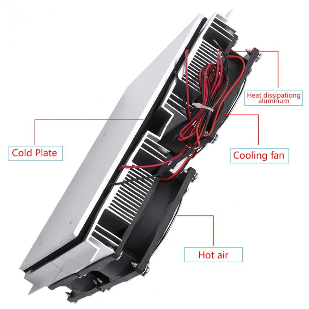 Semiconductor Refrigeration Plate 240W Semiconductor Refrigeration Thermoelectric Peltier Cold Plate with Fan Semiconductor