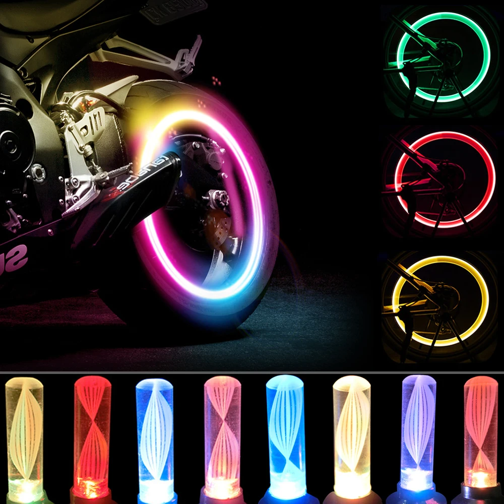 Bike Wheel Lights Ultra Bright Waterproof Neon Bicycle Spoke Lights Safety Warning Cycling Light For Kids Adults Night Riding