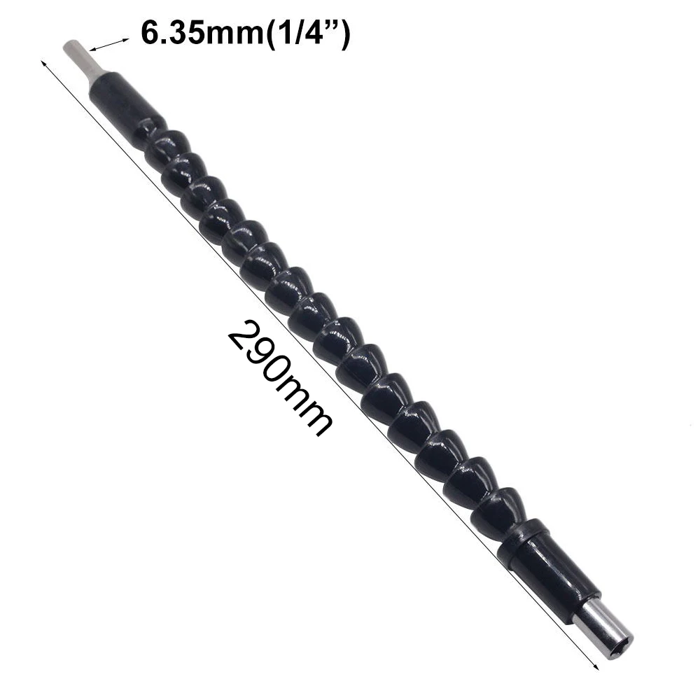 1PC 290 มม.เพลาแบบยืดหยุ่นเครื่องมือ Electronics เจาะไขควงผู้ถือ Bit เชื่อมต่อ 4-T25 Hex Shank Extension งูบิต