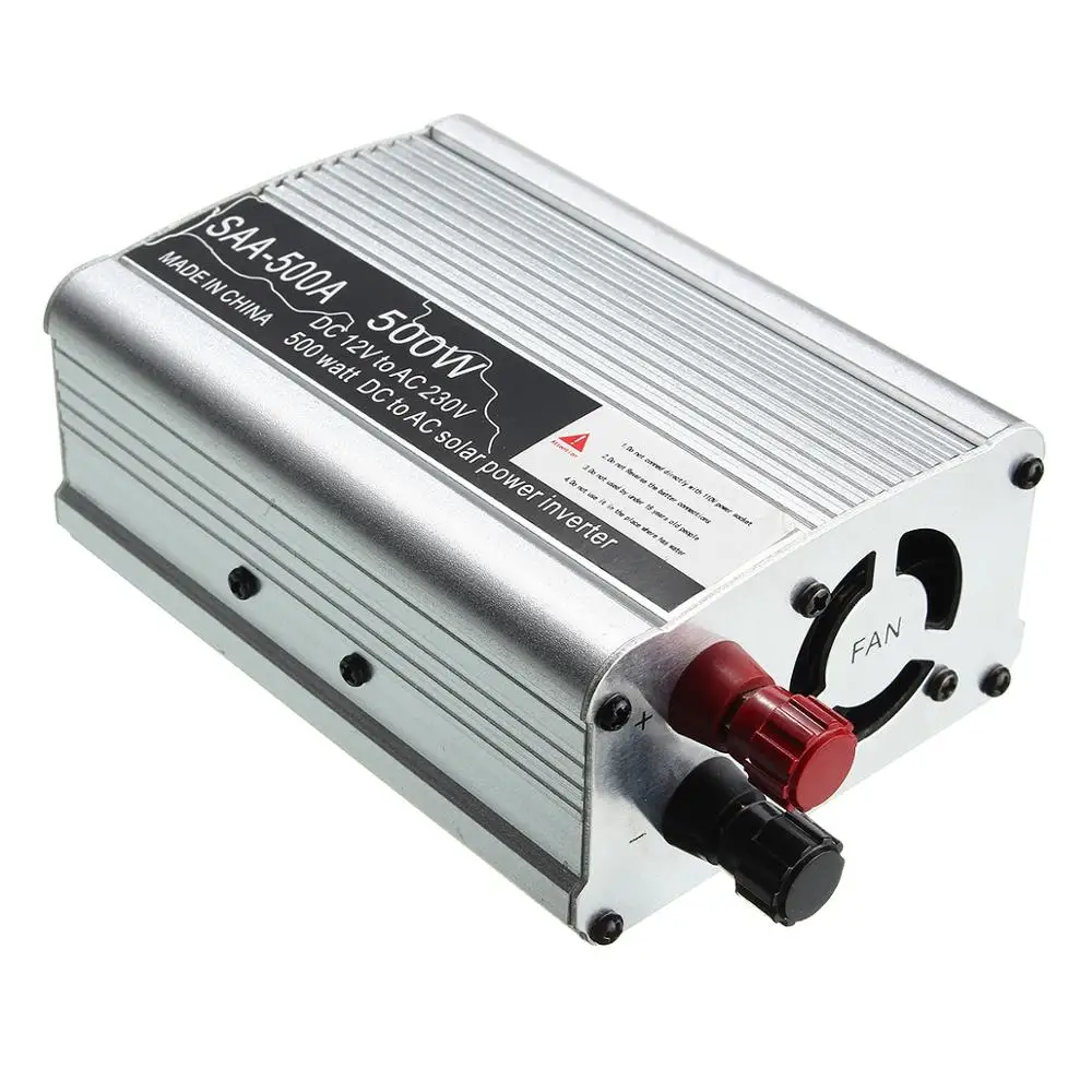 

300-1500W 12V DC To 230V AC Household Car Solar Power Inverter Modified Sine Wave Converter Adapter Wave Form New