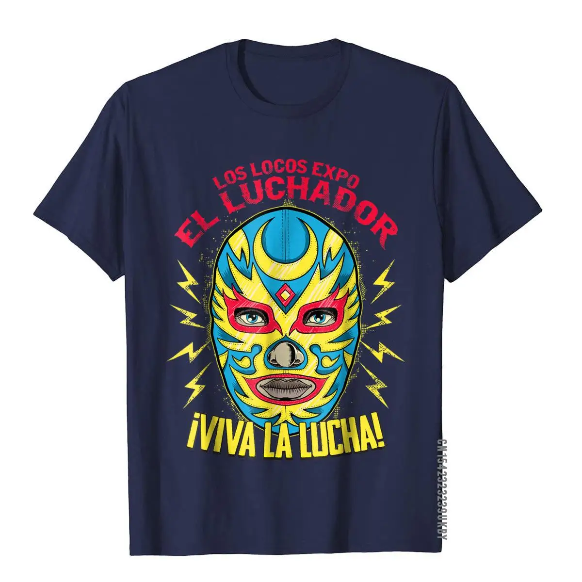 Viva La Lucha Luchador Lucha Libre Wrestling Fan Tshirt Plain Crazy Tops T Shirt Cotton Top T-Shirts For Men Cool