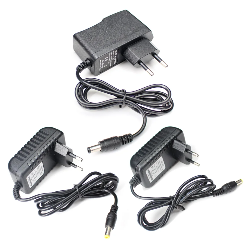 Adaptador de fuente de alimentación AC DC 5V 6V 8V 9V 12V 13V 15V 24V 1A 2A 3A transformadores 220V a 12V fuente de alimentación de tira Led 5 12 24