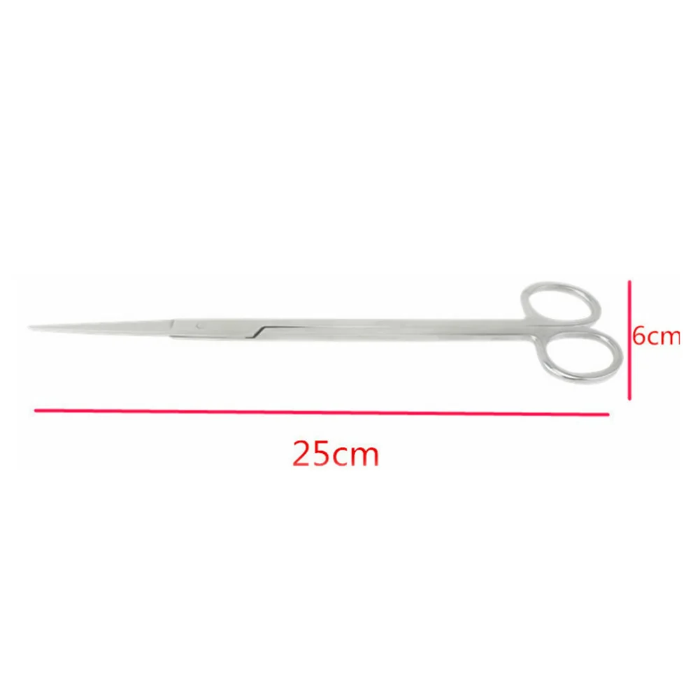 25cm Aquarium Fish Tank Scissor Aquatic Plant Cleaning Tools Tongs Scissor Stainless Steel Wave Scissor Big Water grass shears