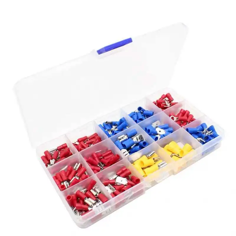 

280 pcs Electrical Assorted Insulated Wire Crimp Terminals Connector Case Kit With Case waterproof seal prevents corrosion