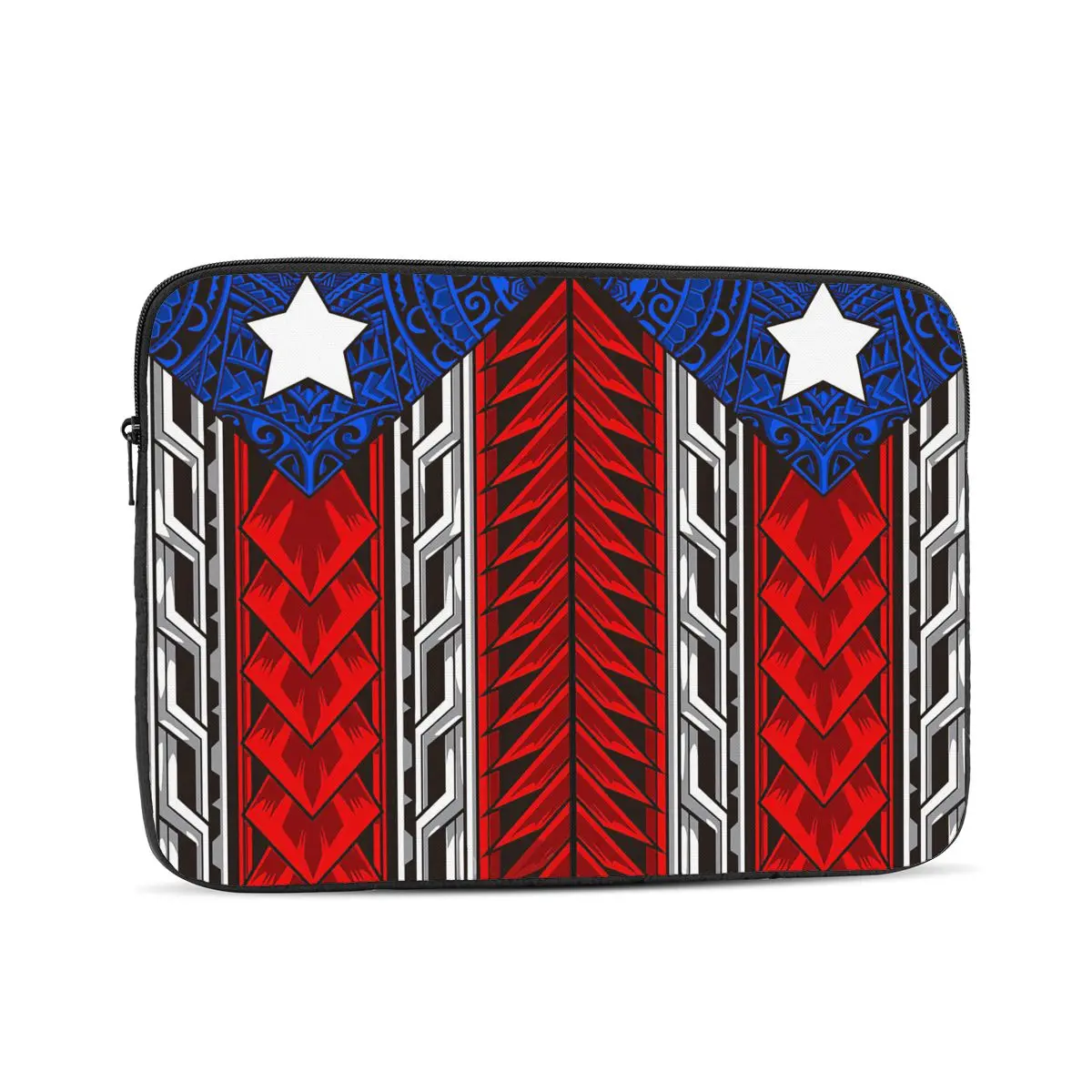 Puerto Rican Tribal Flag Modern Boricua Computer ipad Laptop Cover Case17 15 13 12 10 Inch Laptop Sleeve Bag Portable Cover