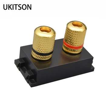 Zwarte Audiomodule Donkerkleurige Luidsprekersleuf Geluidsinstallatie Connector Voor Wandbekleding