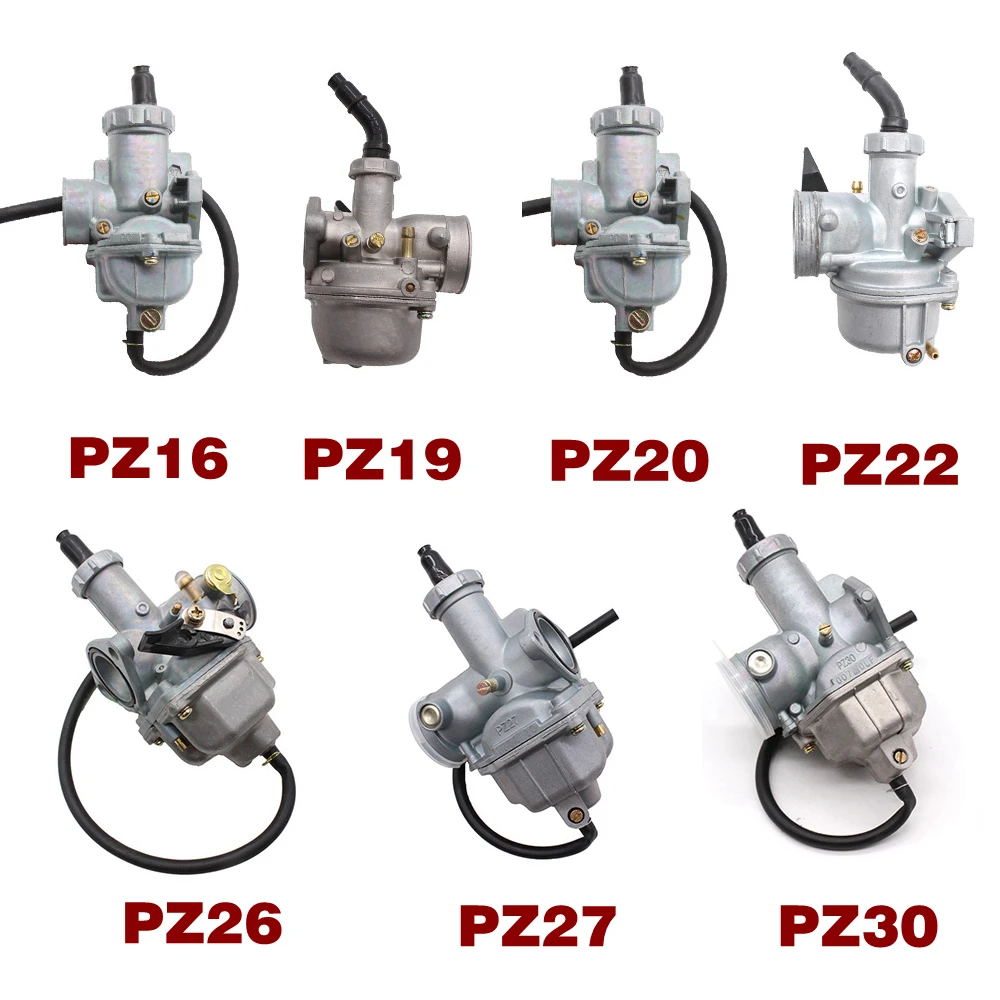 

Motorcycle Carburetor For 50cc-250cc Dirt Bike ATV Quad Go kart PZ16 PZ19 PZ20 PZ22 PZ26 PZ27 PZ30 Hand Cable Chock Carb