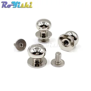 Nút đinh tán kim loại tròn, bu lông móng đầu của nhà sư, khóa móng, tack nút vải, túi da, 4mm, 5 mm, 6 mm, 7mm, 8 mm, 9mm, 10 mm, 10 bộ 10 Vivet bán hàng chính cho vành đai - №8