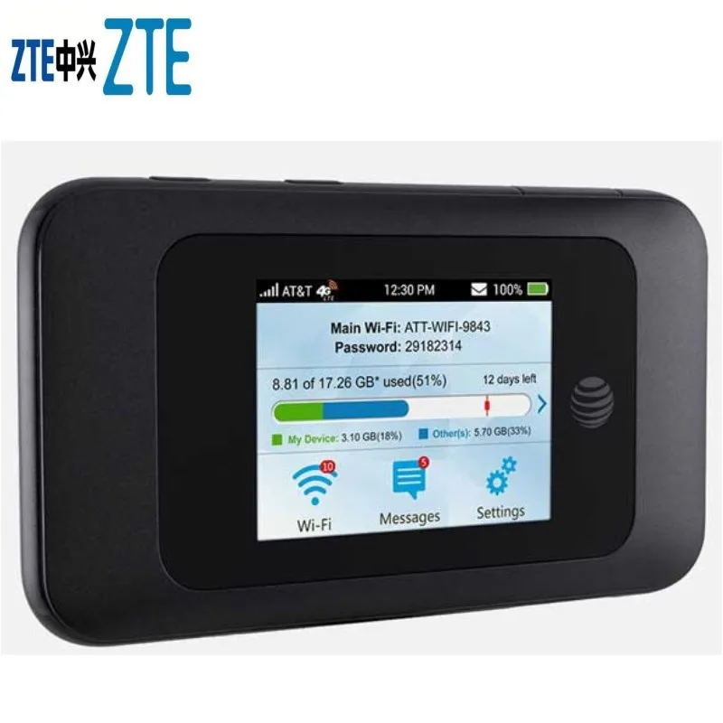 ZTE Velocity 2 MF985 AT&T 4G LTE Mobile wifi Hotspot GSM unlocked