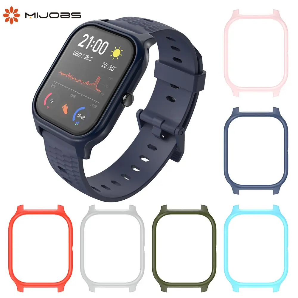 مشاهدة واقية الحال بالنسبة شاومي Huami Amazfit GTS معصمه البلاستيك حامي الغطاء ملحقات ساعة ذكية إطار من البولي يوريثان