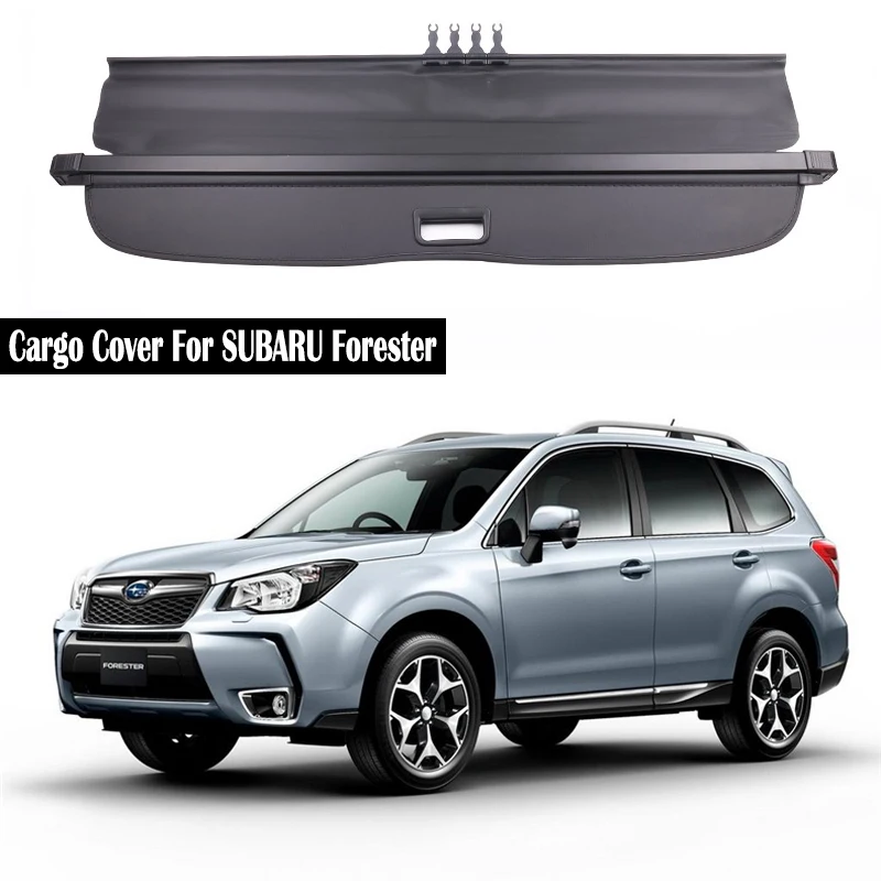 

Trunk Cargo Cover For Subaru Forester 2013-2018 Security Shield Rear Luggage Curtain Retractable Partition Privacy Accessories