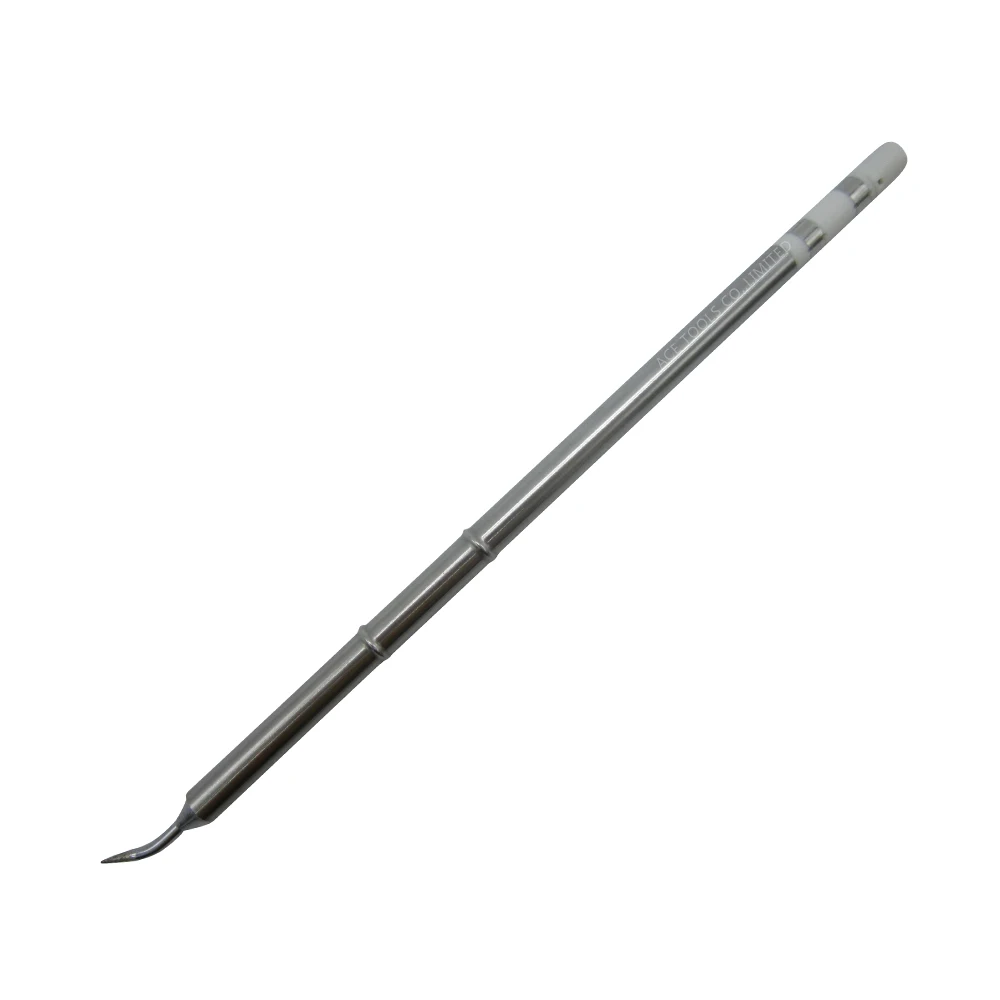 T12-JL02 Bent Long Conical 0.2mm Soldering Tip for HAKKO FX-951 FX-950 FX-952 FX-9501 FM-2028 FM2027 Iron Handle Bit Replacement