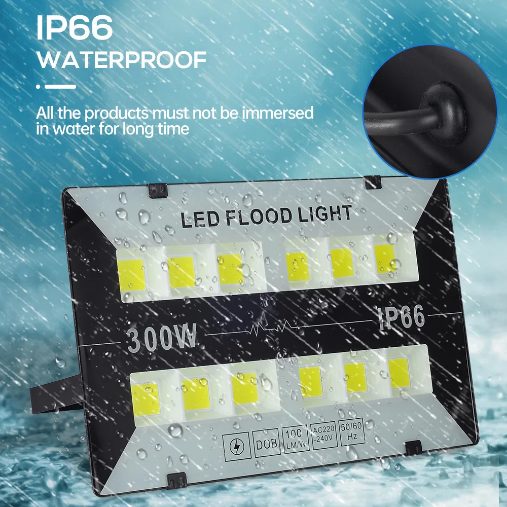 

Lastest Led floodlight 50W 100w 200w 300w COB leds IP66 waterproof outdoor led lamp AC220-240V