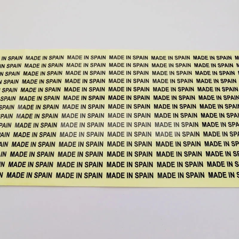 1000 stücke 6x28mm transparentes hoch klares Etikett aus spanischen Ursprungs aufklebern – Detail 4