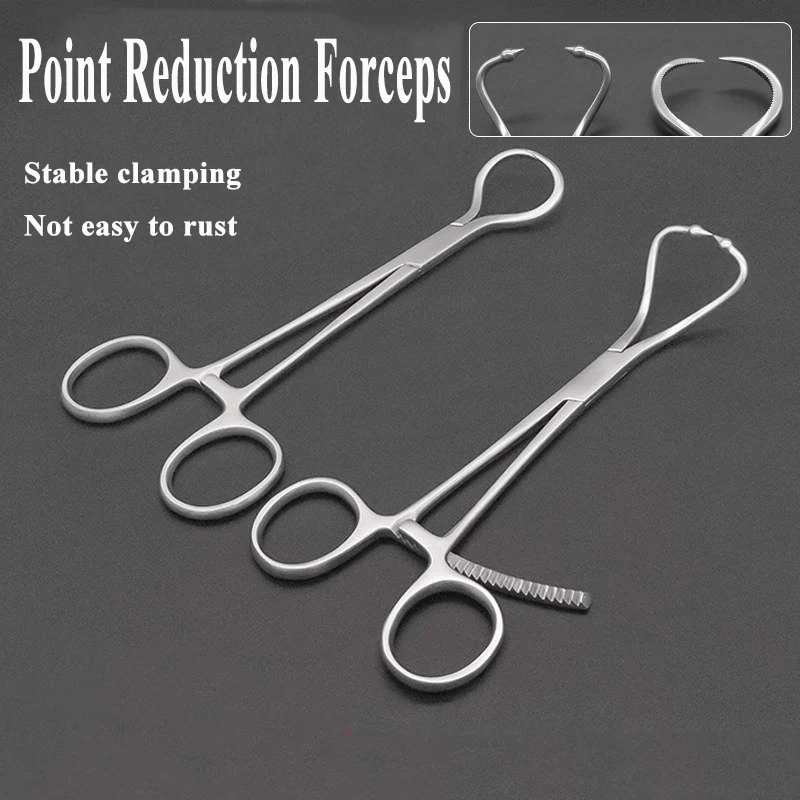 

1PCS Pet Orthopedic Instruments With Toothed Point Femoral Forceps Spherical With Pointed Fracture Reduction Canine Feline Dog